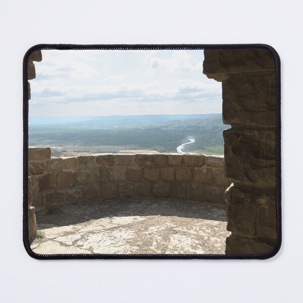 Item preview, Vertical view through arch inside River Bend Overlook shelter designed and sold by lisavonbiela.