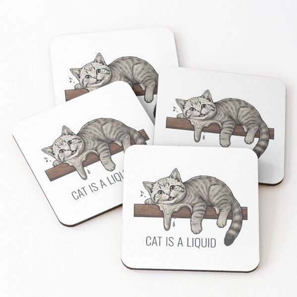 Item preview, Cat Is A Liquid Melting Kitten designed and sold by PrintforDesign.
