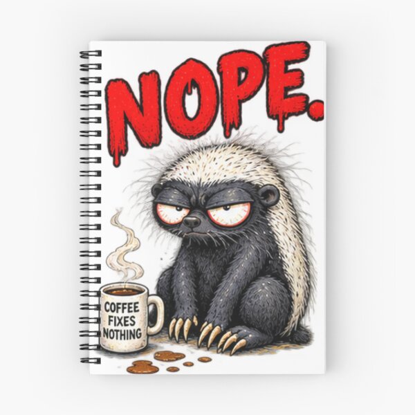 Item preview, Nope Coffee Fixes Nothing Honey Badger designed and sold by paintingnou.