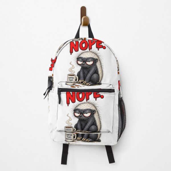 Item preview, Nope Coffee Fixes Nothing Honey Badger designed and sold by paintingnou.
