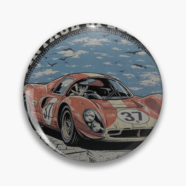 Item preview, The Golden Era Retro Red Sports Car Art designed and sold by AgdBol.