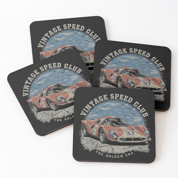 Item preview, The Golden Era Retro Red Sports Car Art designed and sold by AgdBol.