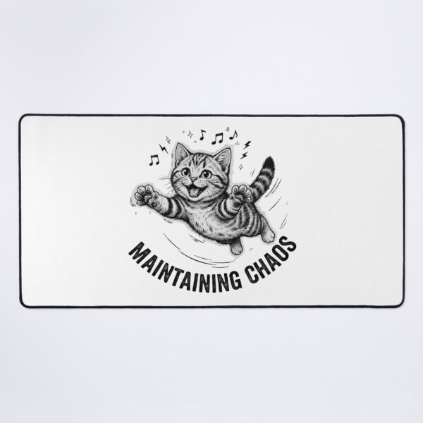 Item preview, Cute Chaotic Pouncing Tabby Kitten designed and sold by PrintforDesign.