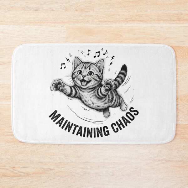 Item preview, Cute Chaotic Pouncing Tabby Kitten designed and sold by PrintforDesign.