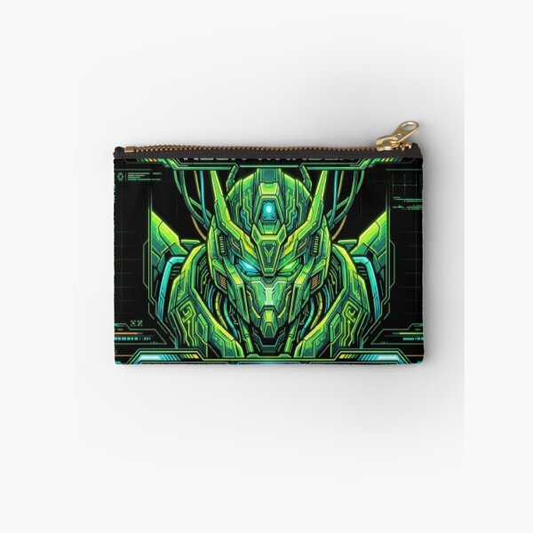 Item preview, Neon Warden Cyber Guard - Acid Green Mecha TCG Playmat designed and sold by HARDBALLSYNDICATE.