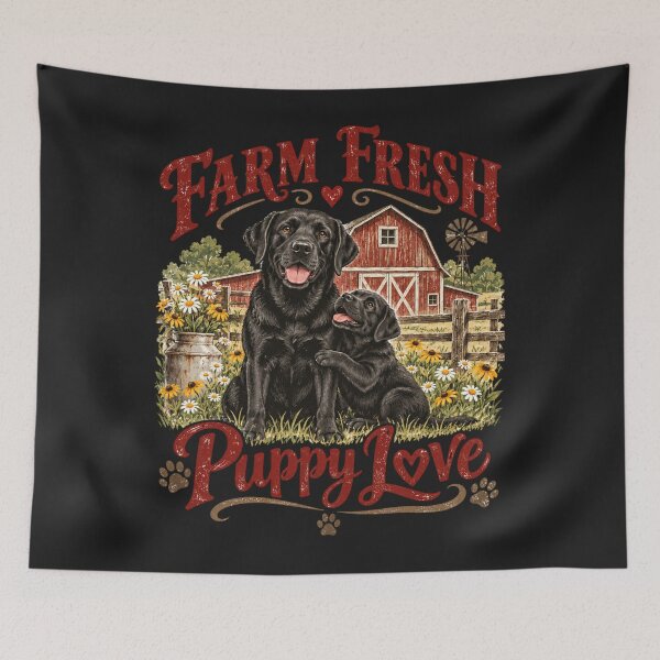 Item preview, Farm Fresh Puppy Love Design designed and sold by PawPlanetPro.