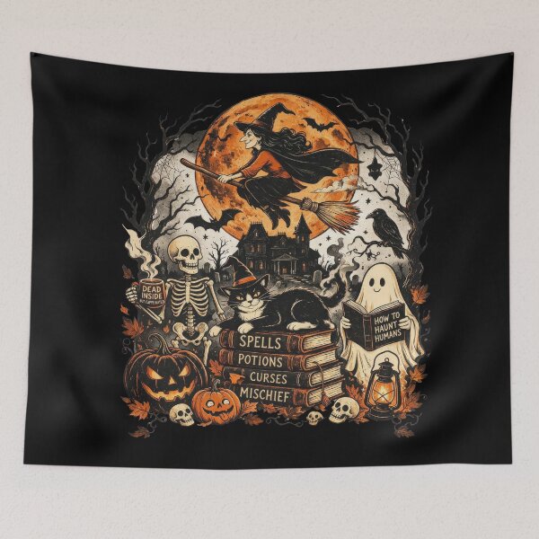 Item preview, Witchy Halloween Spell Night designed and sold by TeeARTHY.