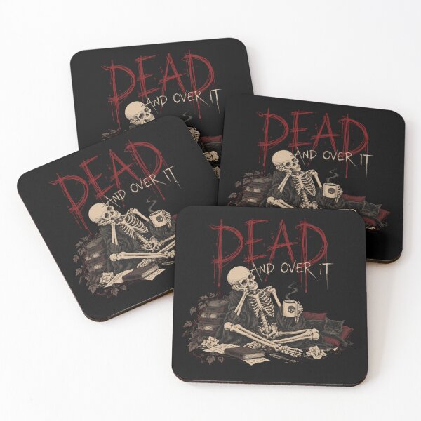 Item preview, Dead And Over It Skeleton Dark Humor Gothic designed and sold by selvashop.