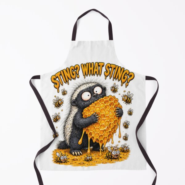 Item preview, Sting What Sting Honey Badger Honeycomb designed and sold by paintingnou.