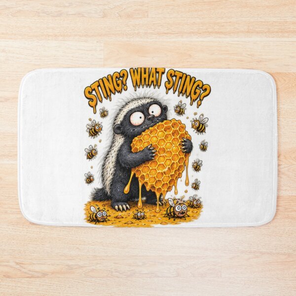 Item preview, Sting What Sting Honey Badger Honeycomb designed and sold by paintingnou.
