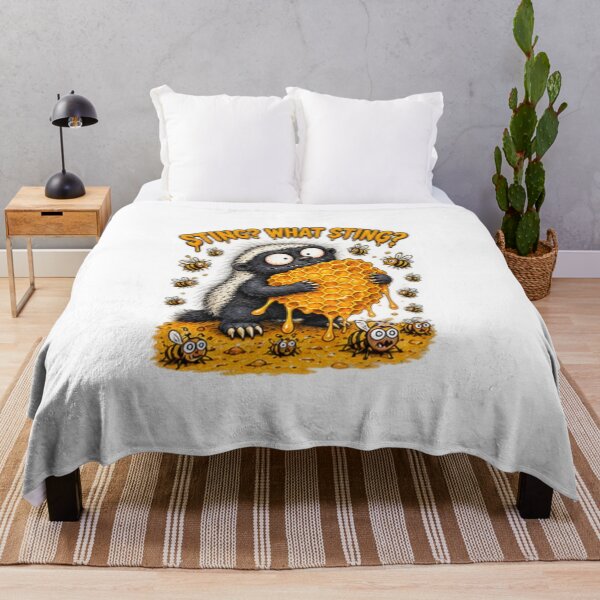 Item preview, Sting What Sting Honey Badger Honeycomb designed and sold by paintingnou.