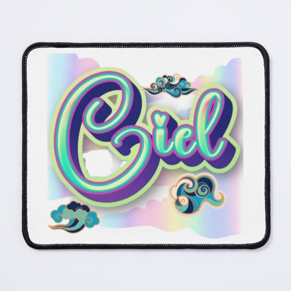Item preview, Ciel French Word For Sky Celestial Cloud Pastel Typography Art designed and sold by Miheerala.