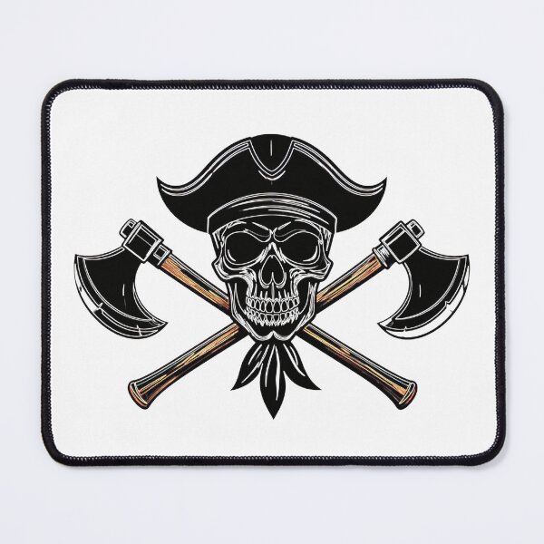Item preview, Pirate Skull Cross Axes Illustration designed and sold by BetweenForms.