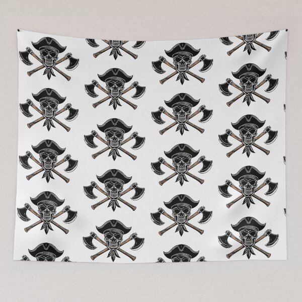 Item preview, Pirate Skull Cross Axes Illustration designed and sold by BetweenForms.