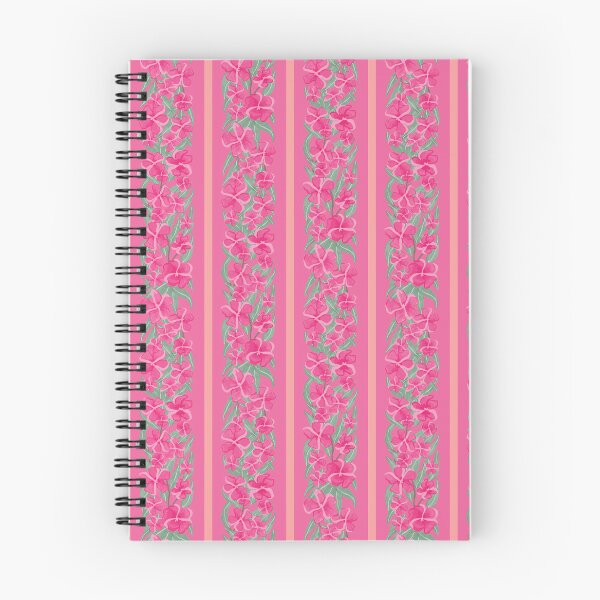 Item preview, oleander stripe - toxic summer - pink orange designed and sold by Stephanie Fiona Design.