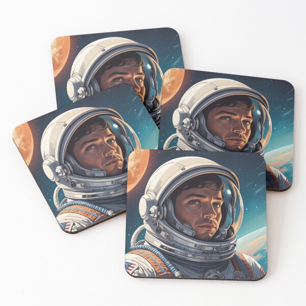 Item preview, Comic Book Astronaut Portrait designed and sold by GenesisArtis.