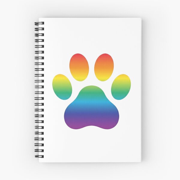 Artikelvorschau, Minimalistischer Regenbogen-Hundepfotenabdruck – Kollektion „Schlichtheit“ entworfen und verkauft von Goodthingstree.