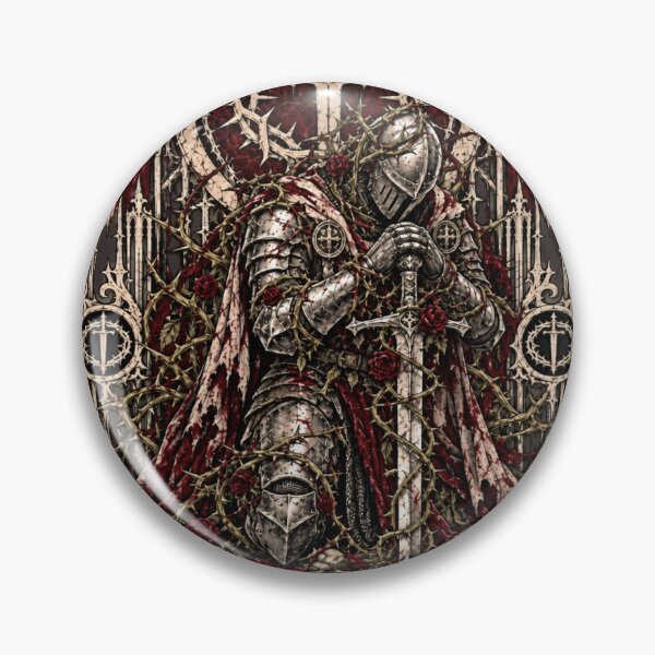 Item preview, The Thornbound Knight Dark Fantasy designed and sold by Ashen Threads Studio.