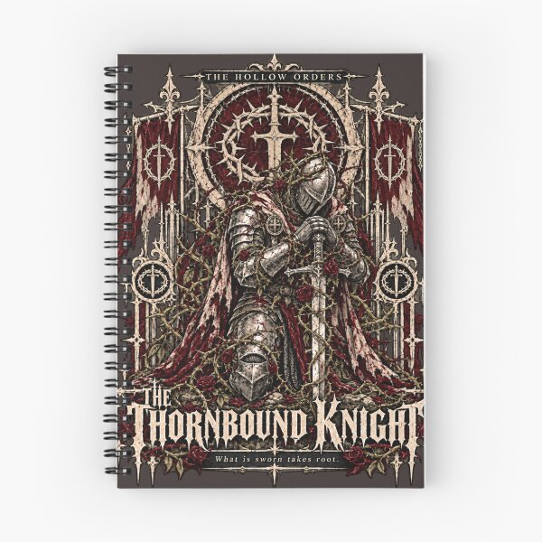 Item preview, The Thornbound Knight Dark Fantasy designed and sold by Ashen Threads Studio.