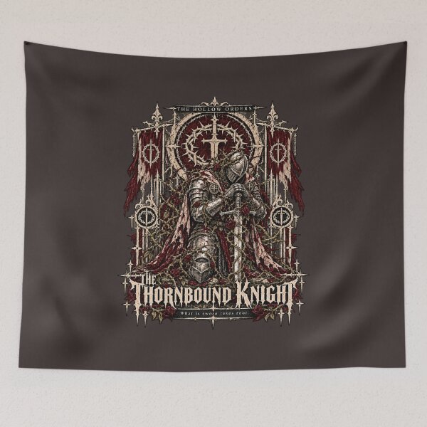 Item preview, The Thornbound Knight Dark Fantasy designed and sold by Ashen Threads Studio.