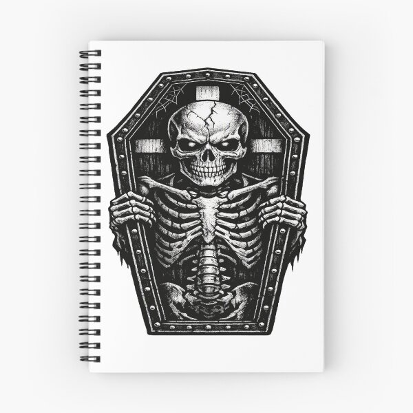 Item preview, Skeleton Rising From Gothic Coffin designed and sold by peteys71.