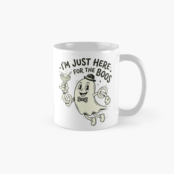 Item preview, I'm Just Here For The Boos - Retro Rubber Hose Ghost designed and sold by AOG-DESIGNS.