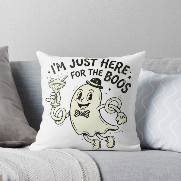 Item preview, I'm Just Here For The Boos - Retro Rubber Hose Ghost designed and sold by AOG-DESIGNS.