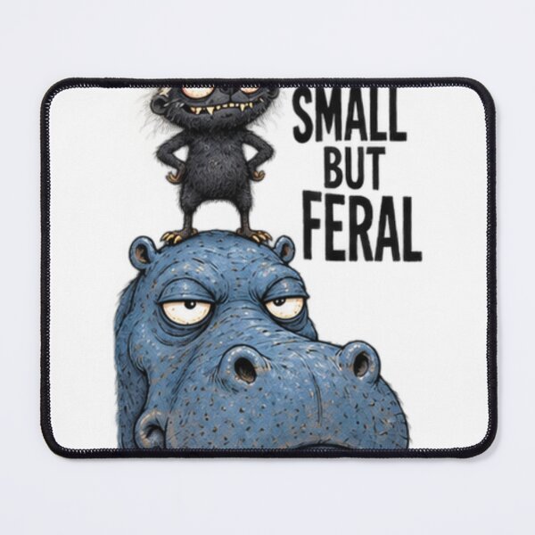 Item preview, Badger Standing On Hippo designed and sold by paintingnou.