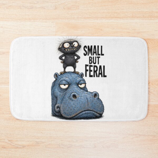 Item preview, Badger Standing On Hippo designed and sold by paintingnou.