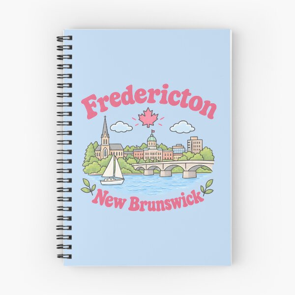 Item preview, Fredericton Canada Cute Pink Kawaii City designed and sold by HowToCanadian.