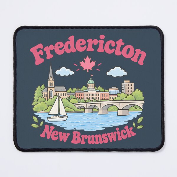 Item preview, Fredericton Canada Cute Pink Kawaii City designed and sold by HowToCanadian.