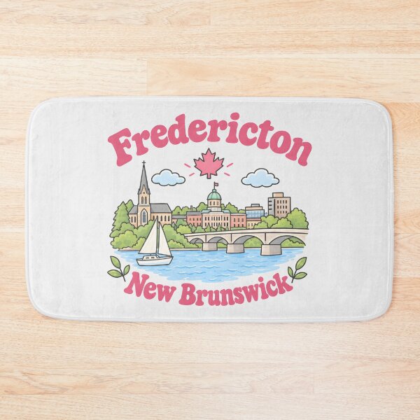 Item preview, Fredericton Canada Cute Pink Kawaii City designed and sold by HowToCanadian.