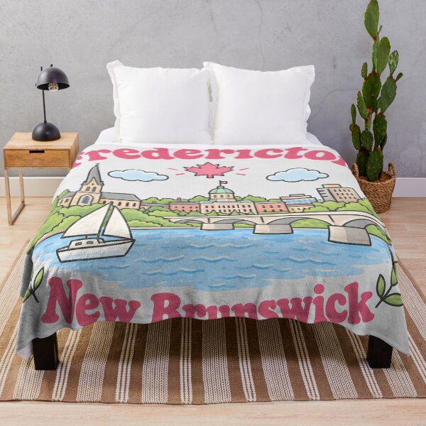 Item preview, Fredericton Canada Cute Pink Kawaii City designed and sold by HowToCanadian.