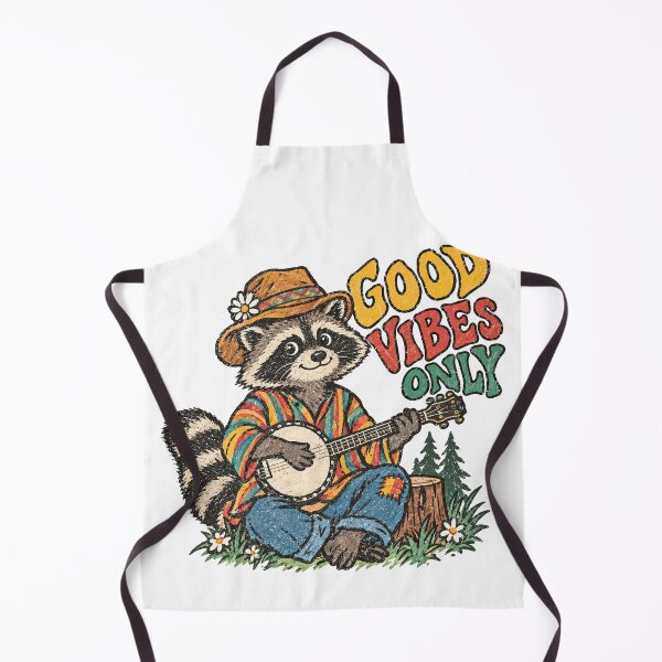 Item preview, Good Vibes Banjo Raccoon designed and sold by TeeARTHY.