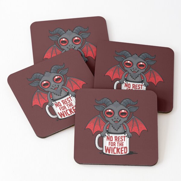 Item preview, No Rest for the Wicked Coffee Demon designed and sold by fizzgig.