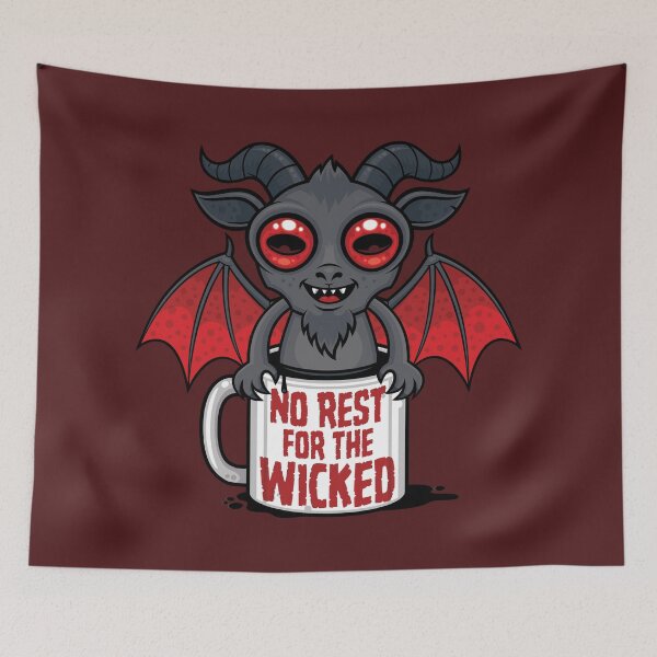 Item preview, No Rest for the Wicked Coffee Demon designed and sold by fizzgig.