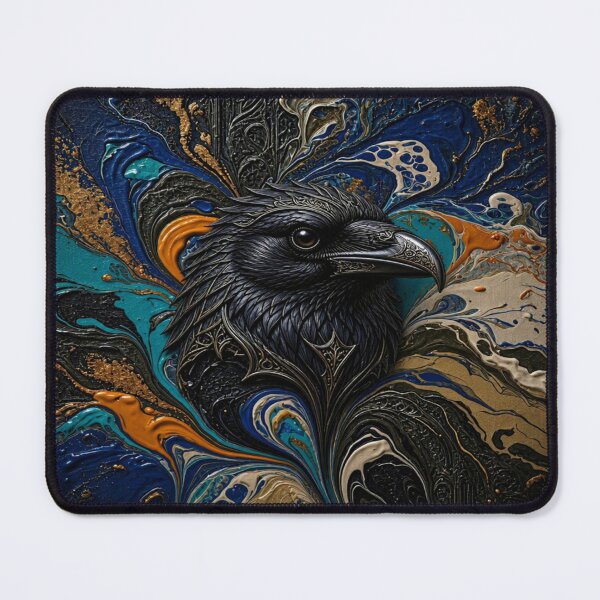 Item preview, Gothic Raven Monarch - Mystical Purple Smoke & Dark Armor Art Collection designed and sold by Breezes-of-Ida.
