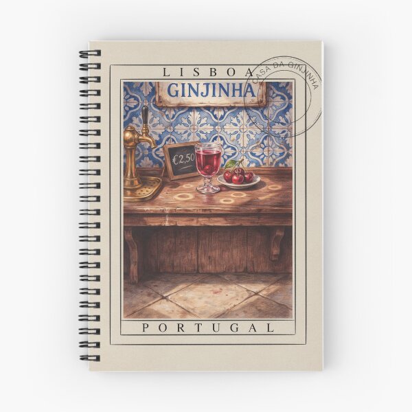 Item preview, Lisbon Ginjinha Bar Moment — Portuguese Drink Art designed and sold by stickercuffs.
