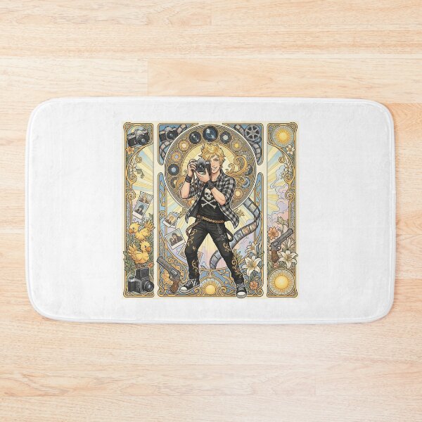 Item preview, Prompto in the style of Alphonse Mucha designed and sold by Solace Sparkles.