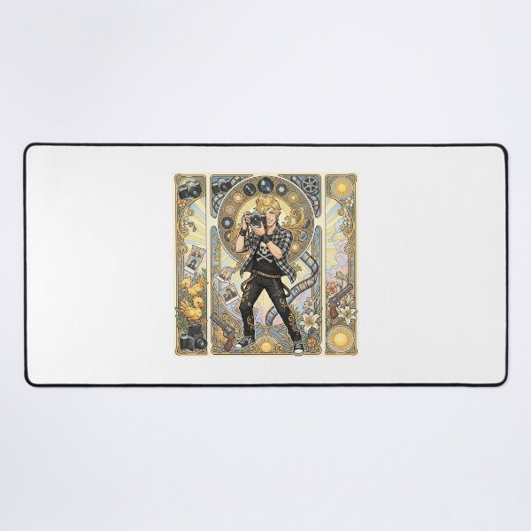 Item preview, Prompto in the style of Alphonse Mucha designed and sold by Solace Sparkles.