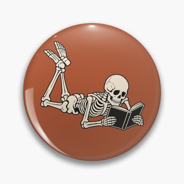 Item preview, Cozy Goth Skeleton Reader designed and sold by POD DYNASTY | Original Print On Demand T-Shirt Graphics.