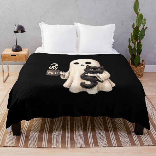Item preview, Cute Halloween Ghost Spooky, Black Cat Shirt  designed and sold by MalwasBasket.