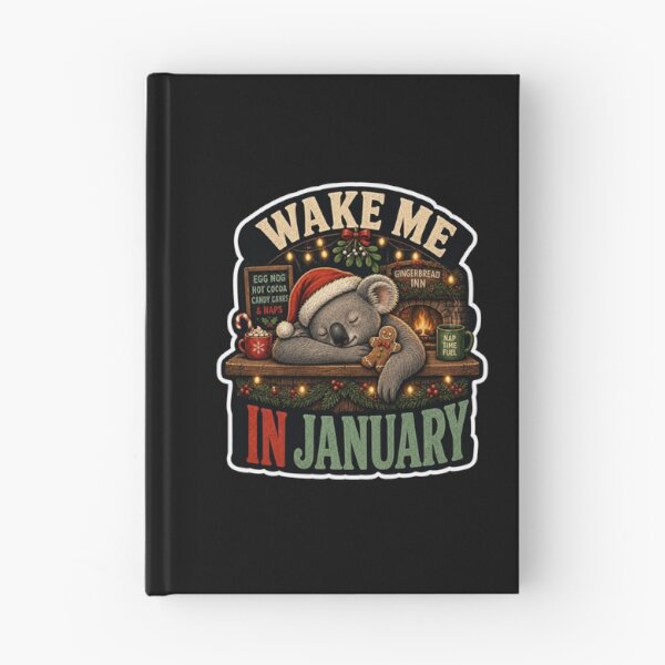 Item preview, Wake Me In January Sleepy Koala Christmas designed and sold by Design Vibras.