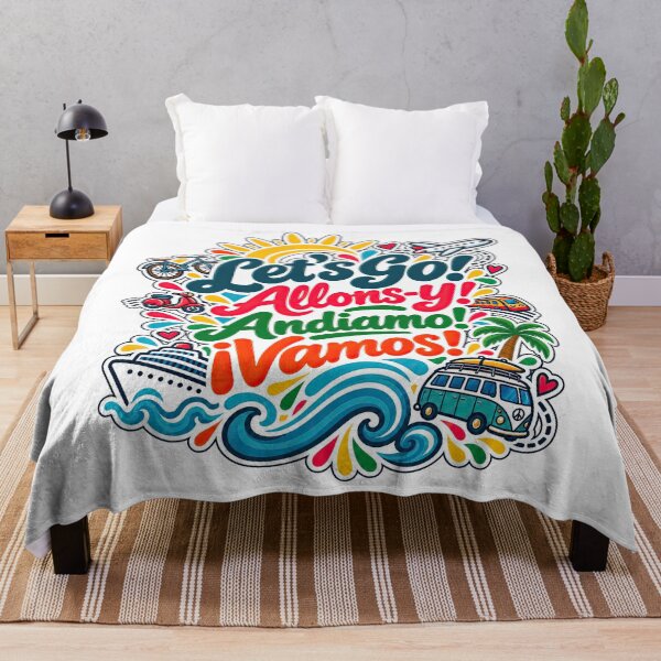 Item preview, Let’s Go - Travel Adventure Typography Design designed and sold by newnomads-art.