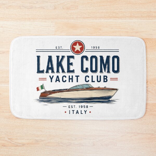 Item preview, Lake Como Yacht Club Vintage Boat | Italian Wooden Speedboat Design designed and sold by Asfyi.