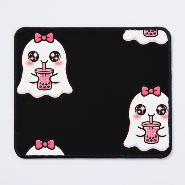 Item preview, Cute Pink Boba Ghost | Kawaii Halloween | Coquette Spooky Season Sticker designed and sold by Aisha Reda.