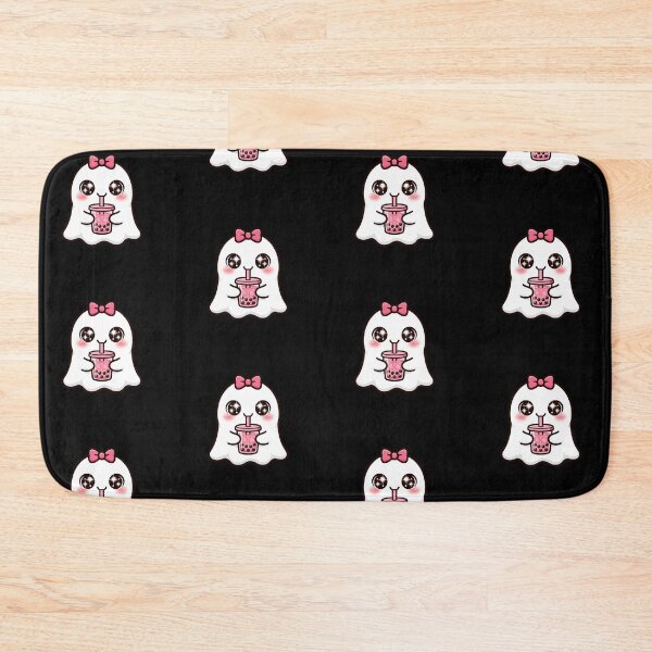 Item preview, Cute Pink Boba Ghost | Kawaii Halloween | Coquette Spooky Season Sticker designed and sold by Aisha Reda.