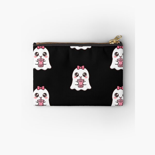 Item preview, Cute Pink Boba Ghost | Kawaii Halloween | Coquette Spooky Season Sticker designed and sold by Aisha Reda.