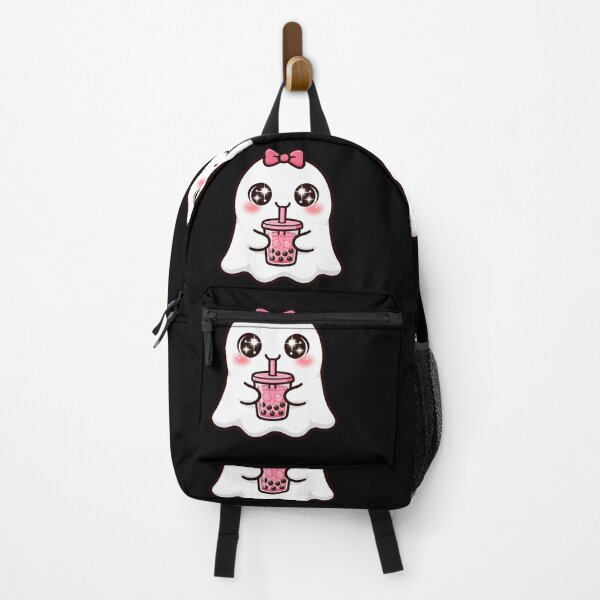 Item preview, Cute Pink Boba Ghost | Kawaii Halloween | Coquette Spooky Season Sticker designed and sold by Aisha Reda.