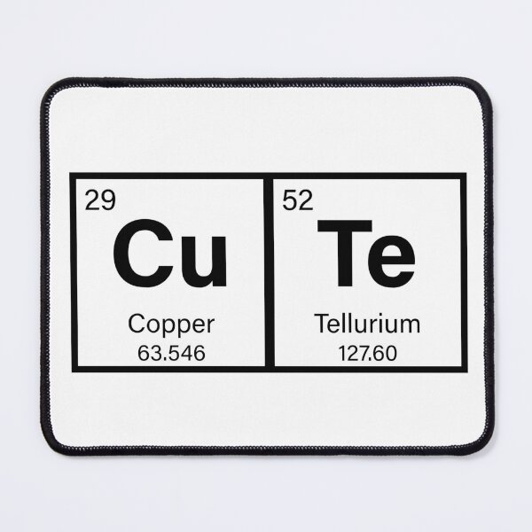 Item preview, CUTE copper tellurium elements periodic table chemistry  designed and sold by Safa  Reda.